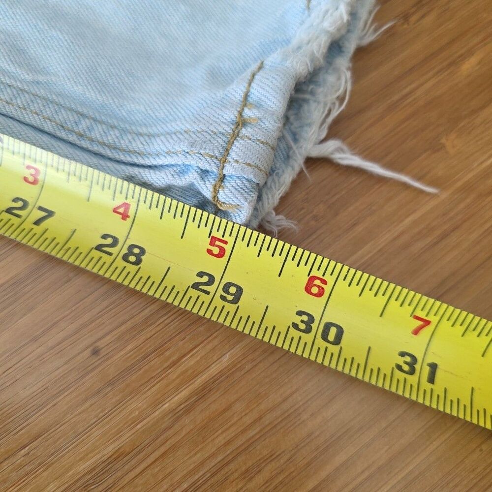 Abercrombie & Fitch Jeans '90s Straight High Rise 10 Wide Baggy Distressed Y2K - Picture 12 of 12